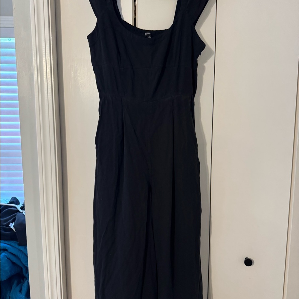 Madewell NWT Black Sleeveless Scoop Neck Jumpsuit